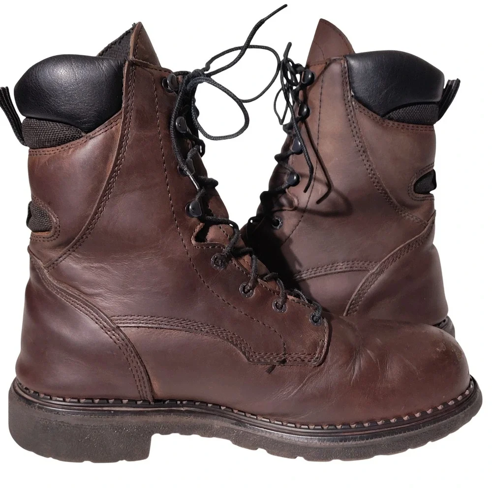 Red Wing 2211 Steel Toe Dyna-Force Waterproof Boots Brown, Sz 10.5 E2 USA Made